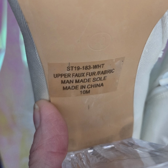 Sugar Thrillz Luv Me Or Hate Me Marabou Boots - Size 10 - Picture 11 of 12